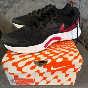 Nike Black and Pink Running Shoes